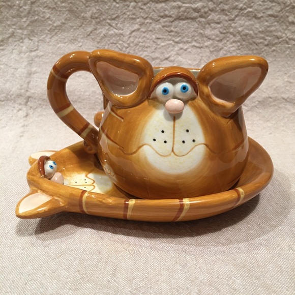 Orange Cat Coffee/Tea Mug - Picture 1 of 3